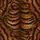 Warm Amber Deep Orange Golden-Brown Jet Black Tiger Fur - Wildlife Lover Gift Spare Tire Cover - 6