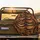 Warm Amber Deep Orange Golden-Brown Jet Black Tiger Fur - Wildlife Lover Gift Spare Tire Cover - 2