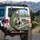 Realistic Pit Bull Dogs Driving Car Cityscape Adventure Road Trip Dog Lover Gift Spare Tire Cover - 3