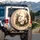Earthy Woodland Hedgehogs Pinecones Twigs - Wildlife Lover Gift Spare Tire Cover - 3