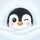 Penguin Face Winking Orange Beak Blush Snowflakes Icy Frosty - Penguin Lover Gift Spare Tire Cover - 6