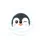 Penguin Face Winking Orange Beak Blush Snowflakes Icy Frosty - Penguin Lover Gift Spare Tire Cover - 4