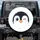 Penguin Face Winking Orange Beak Blush Snowflakes Icy Frosty - Penguin Lover Gift Spare Tire Cover - 1