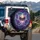 Majestic Skull Glowing Butterfly Wings Spectral Butterflies Cosmic Nebula - Fantasy Lover Gift Spare Tire Cover - 3