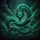 Emerald Turquoise Roaring Eastern Dragon - Fantasy Lover Gift Spare Tire Cover - 6