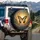 Majestic Butterfly Golden Orange Clouds Sky - Wildlife Nature Home Decor Gift Spare Tire Cover - 3