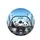 Pandas Driving Urban Cityscape - Wildlife Lover Car Accessory Gift for Panda Fans Spare Tire Cover - 4