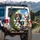 Fluffy Dogs Car Coastal Road Trip - Travel Essentials Gift for Dog Lovers Spare Tire Cover - 3