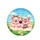Pink Cartoon Pigs Steering Wheel - Road Trip Essentials Pig Lover Gift Spare Tire Cover - 4