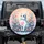 Cat Pink Heart Wildflowers Lush Foliage - Cat Lover Gift for Pet Owners Spare Tire Cover - 1