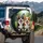 Tri-Color Red Corgi Dogs Greenery Bokeh Sun-Dappled - Corgi Lover Outdoor Gift Spare Tire Cover - 3