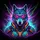 Cybernetic Wolf Neon Tech - Car Enthusiast Gift for Cyberpunk Lover Spare Tire Cover - 6