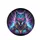 Cybernetic Wolf Neon Tech - Car Enthusiast Gift for Cyberpunk Lover Spare Tire Cover - 4