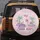 Stegosaurus Pterodactyl Long Neck Baby Dinosaurs Palm Trees Hearts - Kids Dino Gift Spare Tire Cover - 5