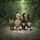 Brown Tabby Orange Black Tuxedo Cats Paved Path - Outdoor Lifestyle Gift for Cat Lovers Spare Tire Cover - 6