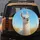 Smiling White Llama Pink Ears Golden Grass Blue Sky - Wildlife Lover Gift for Llama Fan Spare Tire Cover - 5