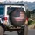 Rugged Distressed American Flag - Independence Day USA Patriot Gift for Flag Lovers Spare Tire Cover - 3