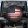Rugged Distressed American Flag - Independence Day USA Patriot Gift for Flag Lovers Spare Tire Cover - 1