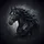 Black Horse Flowing Mane White Blaze - Equestrian Lover Gift Spare Tire Cover - 6