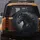 Black Horse Flowing Mane White Blaze - Equestrian Lover Gift Spare Tire Cover - 5