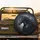 Black Horse Flowing Mane White Blaze - Equestrian Lover Gift Spare Tire Cover - 2