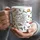 Personalized Dad First Bump 3D Inflated Effect Mug,  Custom Mug Gift for Papa, Custom Kids Names Coffee Mug Father's Day Gift for Grandpa - 3