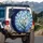 Blossoming Gnarled Tree Cerulean Sky - Nature Lover Spring Home Decor Gift Spare Tire Cover - 3