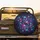 Glowing Fractal Flowers Swirling Organic Forms - Everyday Style Vehicle Decor Spare Tire Cover - 2