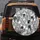 Full Coverage Black White Grey Cartoon Cat Crowd with Varied Expressions - Cat Lover Gift Spare Tire Cover - 5