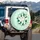 Ethereal Floral Blooms Lush Foliage Leaves Luminous Specks - Home Decor Gift Spare Tire Cover - 3