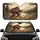 Sasquatch Fishing Campfire Mountain Lake Wilderness - Road Trip Gift for Bigfoot Lover Car Sunshade - 1