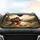 Sasquatch Fishing Campfire Mountain Lake Wilderness - Road Trip Gift for Bigfoot Lover Car Sunshade - 4