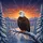 Bald Eagle Snow Mountain Cracked Ice - Road Trip Gift for Wildlife Lover Car Sunshade - 7