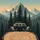 Vintage Camper Van Camping Tents Mountain Forest Road Trip Gift Car Sunshade - 7