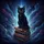 Black Cat Book Stack Cosmic Nebula - Road Trip Accessory for Cat Lover Car Sunshade - 7
