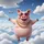 Flying Pig Pink Sunglasses Gold Chain - Adventure Travel Lover Gift Spare Tire Cover - 6