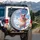 Flying Pig Pink Sunglasses Gold Chain - Adventure Travel Lover Gift Spare Tire Cover - 3