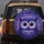 Indigo Violet Purple Wide Eyed Cartoon Owl Layered Feather Wildlife Lover Gift Spare Tire Cover - 5