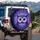 Indigo Violet Purple Wide Eyed Cartoon Owl Layered Feather Wildlife Lover Gift Spare Tire Cover - 3