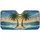 Vibrant Palm Trees Sandy Beach Ocean Waves Sun Distant Islands - Car Interior Upgrade Car Sunshade - 3