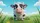 Stylized 3D Cartoon Cow Wildflower Meadow Car Interior Upgrade for Cow Lover Car Sunshade - 7
