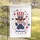 Uncle Sam Paw Print Welcome - Independence Day Patriotic Home Decor for Dog Lovers Garden Flag - 5