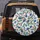 Indigo Blue Pinecones Red Berries Green Pine Branches - Winter Home Decor Gift Spare Tire Cover - 5