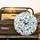 Indigo Blue Pinecones Red Berries Green Pine Branches - Winter Home Decor Gift Spare Tire Cover - 2