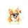 Corgi Dog Heart Sunglasses Pink Tongue Butterfly Watercolor Splash - Dog Lover Gift Spare Tire Cover - 4