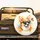 Corgi Dog Heart Sunglasses Pink Tongue Butterfly Watercolor Splash - Dog Lover Gift Spare Tire Cover - 2