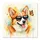 Corgi Dog Heart Sunglasses Pink Tongue Butterfly Watercolor Splash - Dog Lover Gift Spare Tire Cover - 6