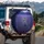Garden Spider Web Fireflies Twilight Lavender Field - Wildlife Lover Home Decor Gift Spare Tire Cover - 3