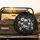 High Contrast Realistic Human Skulls White Flowers Dark Botanical Foliage - Unique Vehicle Accessory Spare Tire Cover - 2