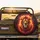 Golden-Eyed Lion Fire Mane Glowing Embers Cosmic Expanse - Road Trip Gift Spare Tire Cover - 2